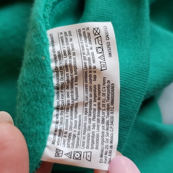 NWT Champion Women's Powerblend Fleece Hoodie Green Reef - Size 1X - Picture 8 of 8